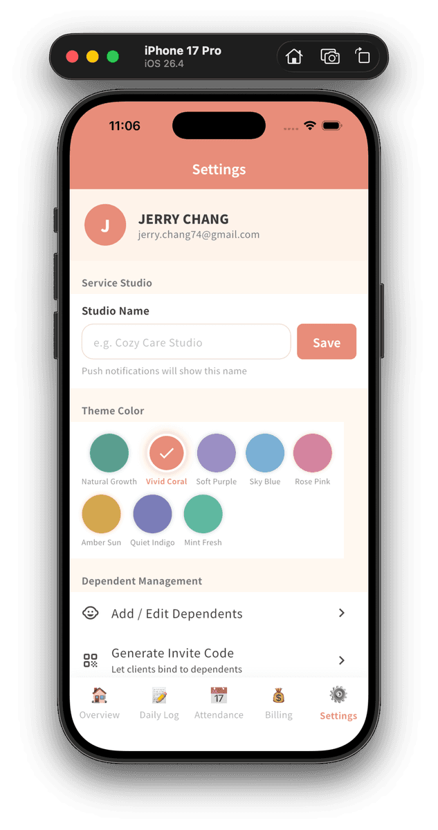 8 themes, swap on tap